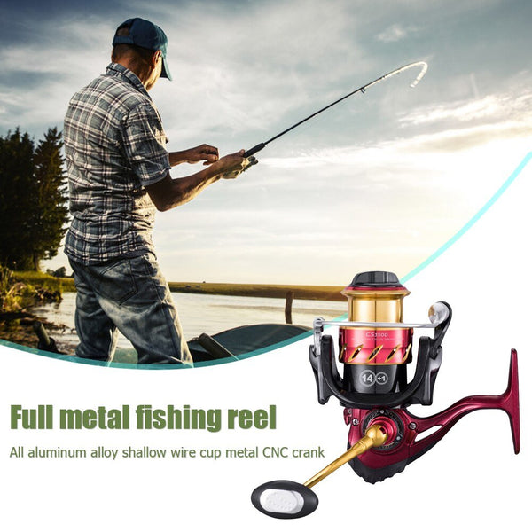 CS Spinning Fishing Wheel Reel Fishing Decors Gear Metal Spool Saltwater for Outdoor Fishing Portable Accessories - Vimost Shop