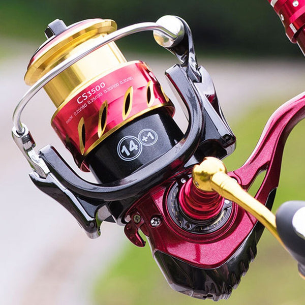CS Spinning Fishing Wheel Reel Fishing Decors Gear Metal Spool Saltwater for Outdoor Fishing Portable Accessories - Vimost Shop