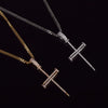 Cubic Zircon Nail Cross Pendant With 4mm Tennis Chain Necklace Set Gold Color Men's Hip hop Jewelry - Vimost Shop