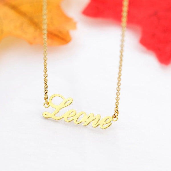 Custom 1-6 Multiple Names Necklace Kids Personalized Nameplate Choker Necklaces Mom Dad Jewelry Stainless Steel Birthday GiftS - Vimost Shop