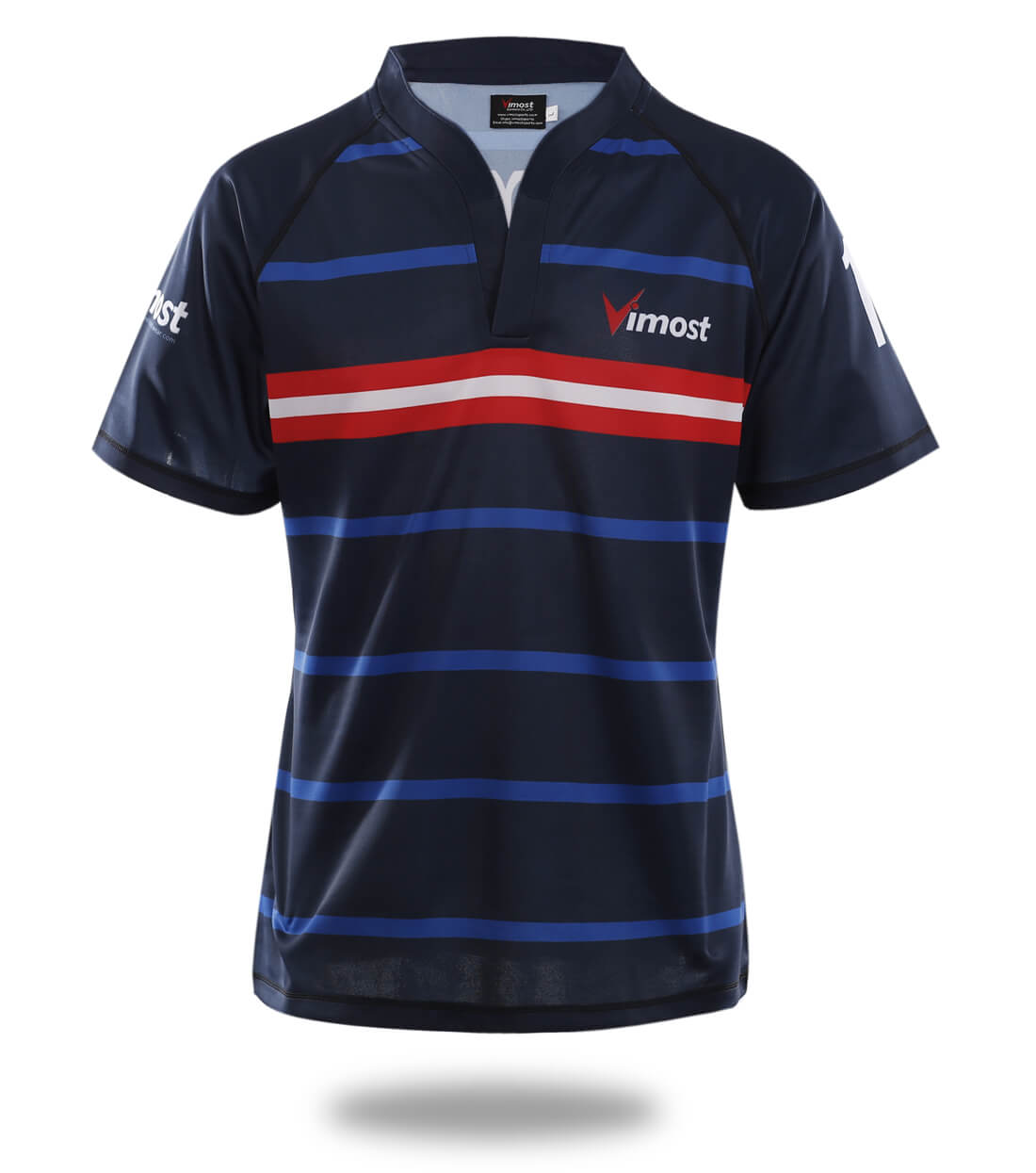 Custom Name Navy Color Rugby Shirts - Vimost Shop