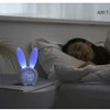 Cute Bunny Ear LED Digital Alarm Clock Electronic USB Sound Control Rabbit Night Lamp Desk Clock Home Decoration - Vimost Shop