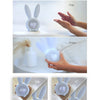 Cute Bunny Ear LED Digital Alarm Clock Electronic USB Sound Control Rabbit Night Lamp Desk Clock Home Decoration - Vimost Shop