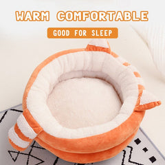 Cute Cat Bed House Warm Pet Kitten Mat Warm Basket for Cats Dogs Indoor Sleepping Bag Dog Kennel Nest Puppy Cushion Pet Supplies - Vimost Shop