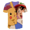 Cute Pikachu T-shirt white pokemon boys & girls T-shirt person fashion gift creative streetwear - Vimost Shop