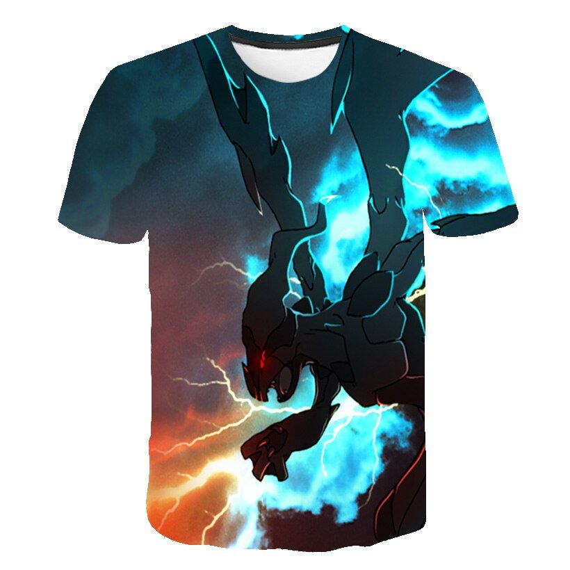 Cute Pikachu T-shirt white pokemon boys & girls T-shirt person fashion gift creative streetwear - Vimost Shop