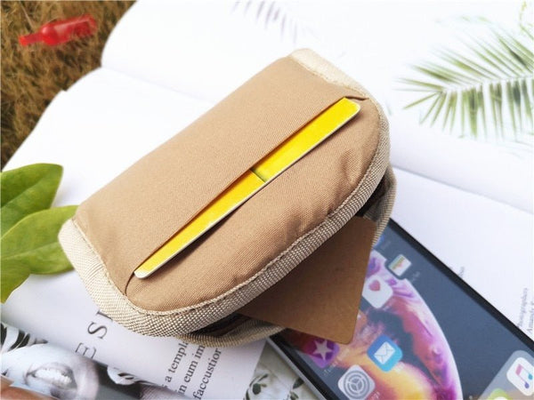 Cute Short Wallet Women Vintage Canvas Coin Purse Girl Card Holder Clutch Kids Cartoon Cat/Fox/Owl Small Change Purses - Vimost Shop