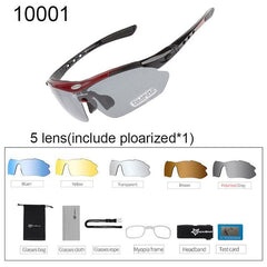 Cycling Sunglasses Outdoor Sports Bicycle Glasses Bike Polarized Sunglasses Goggles Eyewear Adjustable Glasses - Vimost Shop