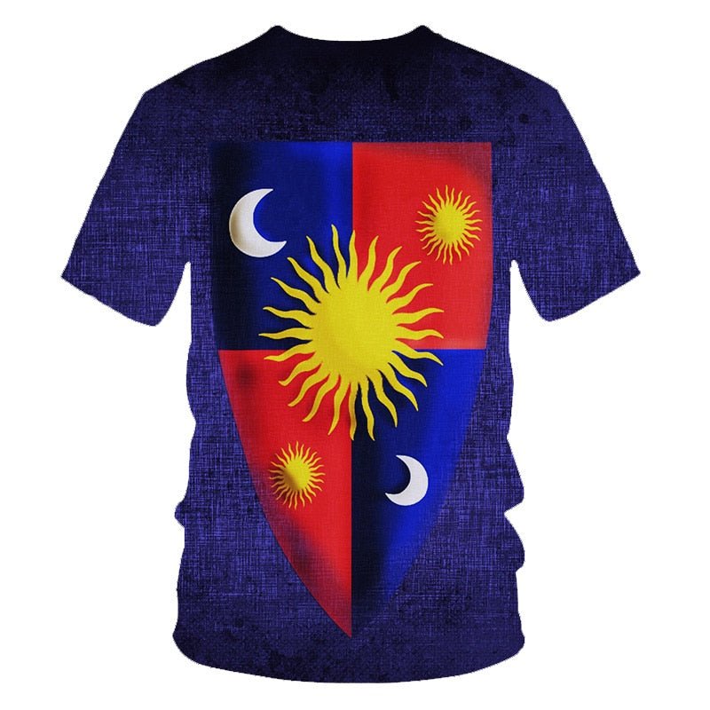 Daenerys Targaryen Character O Neck Tshirt 3D Printed Game Of Thrones Large Size T-shirt Men's Leisure Tee - Vimost Shop