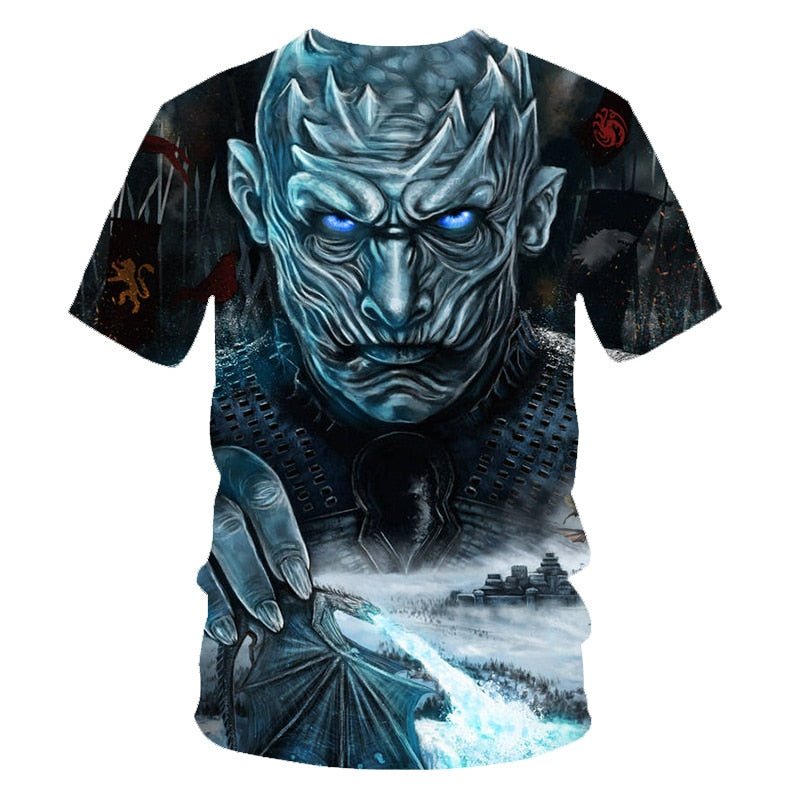 Daenerys Targaryen Character O Neck Tshirt 3D Printed Game Of Thrones Large Size T-shirt Men's Leisure Tee - Vimost Shop