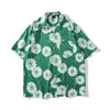 Daisy Flower Print Hip Hop Shirts Short Sleeve Summer Beach Streetwear Hawaiian Shirts Men Casual Harajuku Aloha Shirt - Vimost Shop