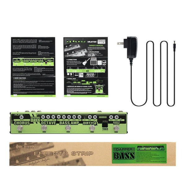 Dapper BASS Multi Effects Pedal Strip 6 in 1 Multi Effect Bass Tuner,Chorus,Octaver,Dirty Q & Boost Comp,Tuner VES-2 - Vimost Shop