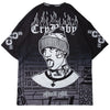 Dark Loose Clown Print Hip Hop Tshirt Men Summer Casual Short Sleeve Tees Shirt Fashion Streetwear Black - Vimost Shop