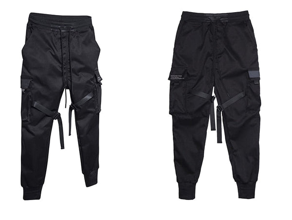 DARK Men Joggers Pants Multi-pocket Elastic Waist Harem Pants Men Hip Hop Streetwear Sweatpants Pencil Pants Techwear - Vimost Shop