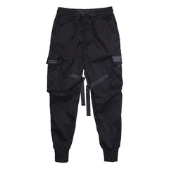 DARK  Men Joggers Pants Multi-pocket Elastic Waist Harem Pants Men Hip Hop Streetwear Sweatpants Pencil Pants Techwear
