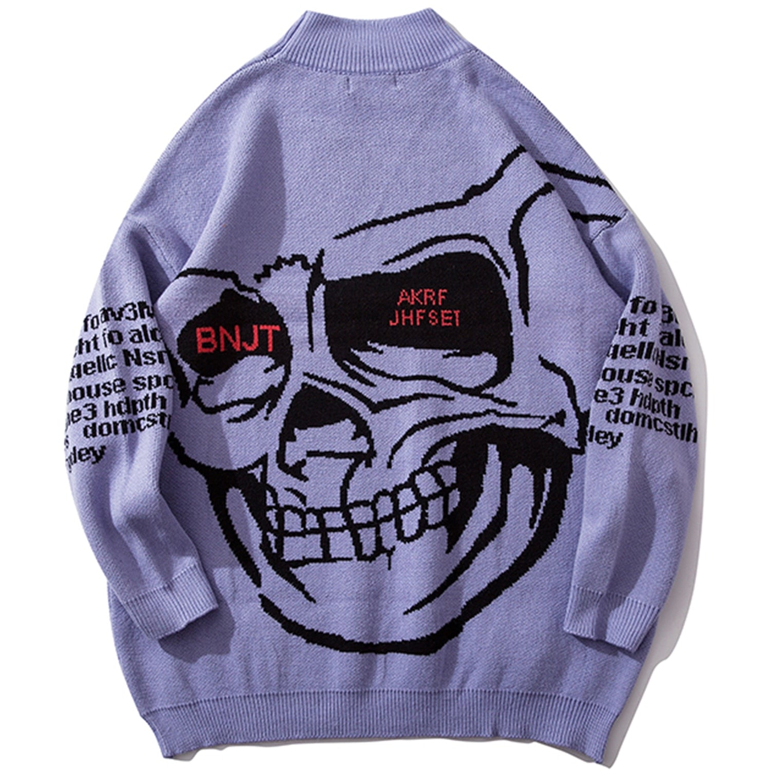 DARK Monster Knitted Men Sweater Autumn Winter Harajuku Streetwear Hip Hop Ripped Male Casual Cotton Pullover Outwear - Vimost Shop