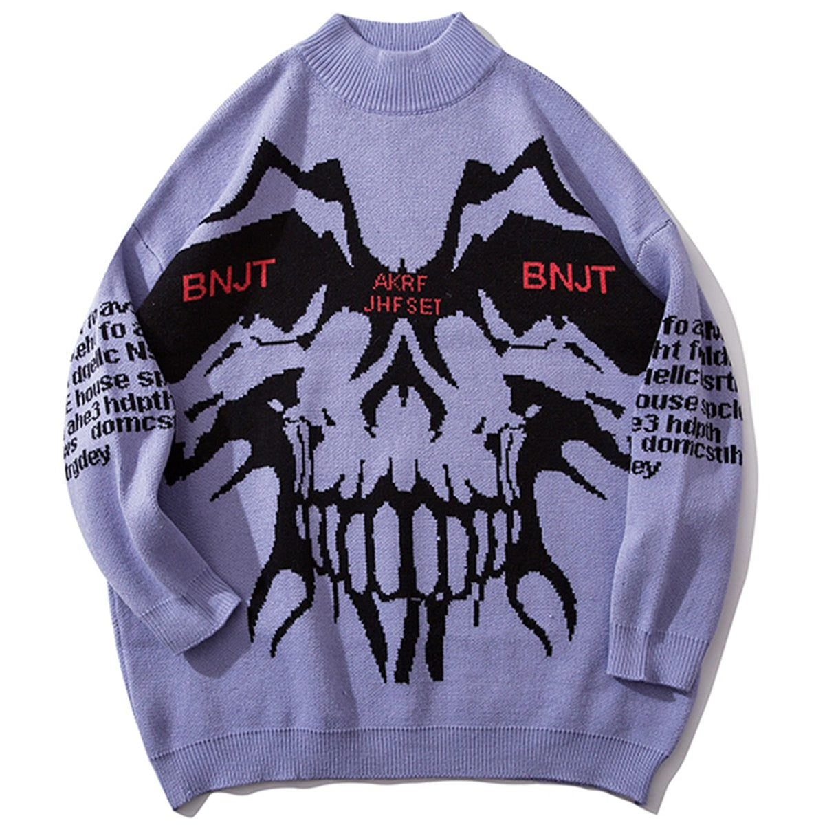 DARK Monster Knitted Men Sweater Autumn Winter Harajuku Streetwear Hip Hop Ripped Male Casual Cotton Pullover Outwear - Vimost Shop
