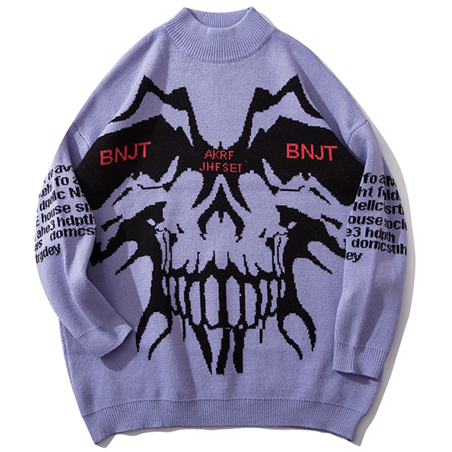 DARK Monster Knitted Men Sweater Autumn Winter Harajuku Streetwear Hip Hop Ripped Male Casual Cotton Pullover Outwear - Vimost Shop