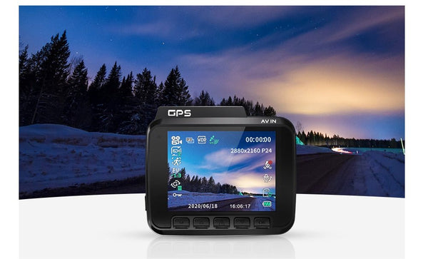 Dash Cam Dual Lens 4K UHD Recording Car Camera DVR Night Vision WDR Built-In GPS Wi-Fi G-Sensor Motion Detection - Vimost Shop
