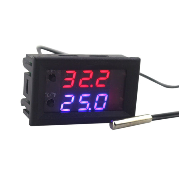 DC 12V Programmable LED Digital Thermostat Regulator Mini Microcomputer Adjustable Temperature Controller - Vimost Shop