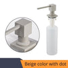 Deck Mounted Kitchen Soap Dispensers Square Pump Chrome Finished Soap Dispensers for Kitchen Built in Counter top Dispenser - Vimost Shop