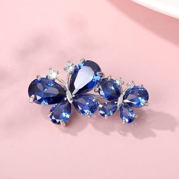 Delicate Insect Brooch Pins Butterfly Brooches For Women Cubic Zirconia Small Elegant Butterfly Pins Woman Luxury broche Jewelry - Vimost Shop