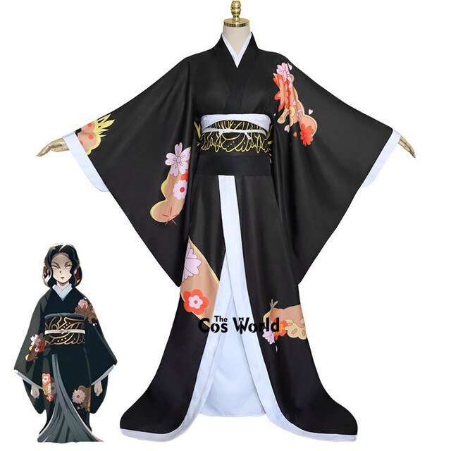 Demon Slayer: Kimetsu no Yaiba Kibutsuji Muzan Kimono Yukata Dress Outfit Anime Cosplay Costumes - Vimost Shop