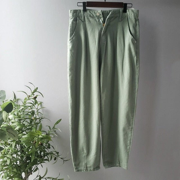 Denim Pants Women High Waist Harem Pants Loose Jeans Plus Size Trousers Women - Vimost Shop