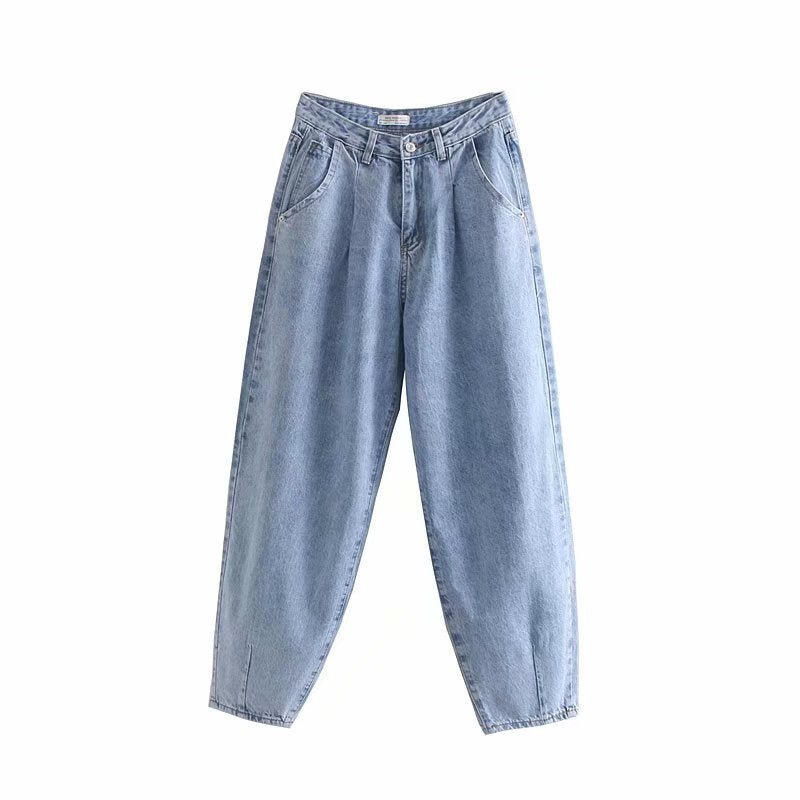 Denim Pants Women High Waist Harem Pants Loose Jeans Plus Size Trousers Women - Vimost Shop
