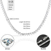 Design 3 Claw 5mm Tennis Chain Necklace Iced Out Bling AAA Zircon 1 Row Crystal Women Men Party Jewlery Gold Silver Color - Vimost Shop