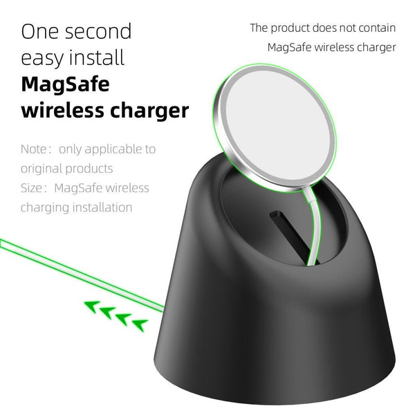 Desktop Wireless Charger Stand Silicone Phone Holder Base For Magnet Wireless Charger Bracket Charging Dock Drop Shipping - Vimost Shop