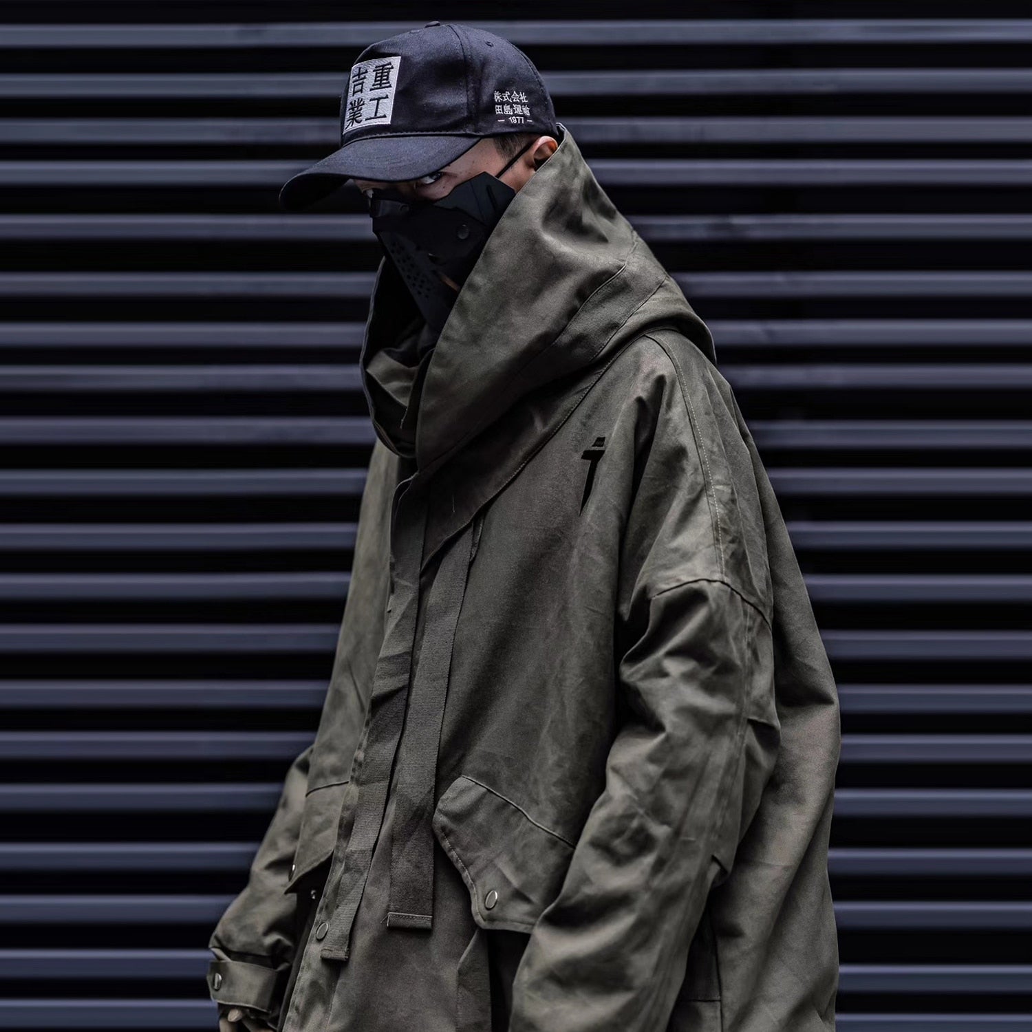 Detachable Letter Printed Mens Hooded Parkas Hip Hop Thick Padded Jackets Harajuku Ribbons Windbreaker Streetwear - Vimost Shop