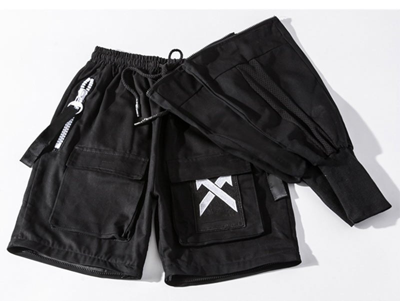 Detachable Multi-Pocket Cargo Hip Hop Streetwear Joggers Pants - Vimost Shop