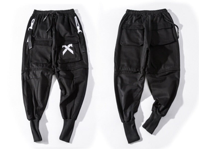 Detachable Multi-Pocket Cargo Hip Hop Streetwear Joggers Pants - Vimost Shop