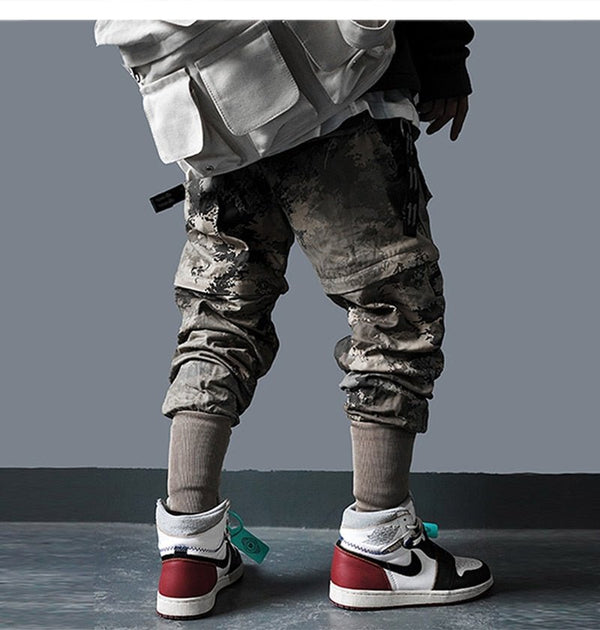 Detachable Multi-Pocket Cargo Pants Men Harajuku Hip Hop Streetwear Joggers Man Elastic Waist Sweatpants Techwear - Vimost Shop