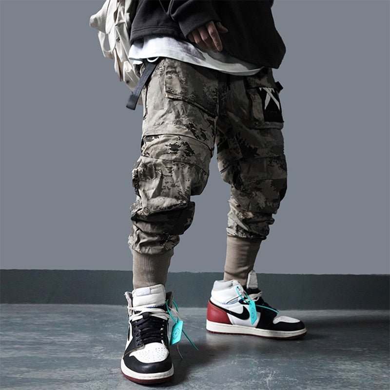 Detachable Multi-Pocket Cargo Pants Men Harajuku Hip Hop Streetwear Joggers Man Elastic Waist Sweatpants Techwear - Vimost Shop