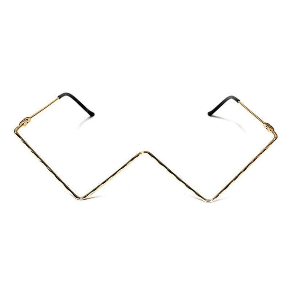 Diamond Steampunk Sunglasses Frames Triangle Eyeglasses Frames For Women Vintage Sunglasses Frames For Men Eyewear Decoration - Vimost Shop