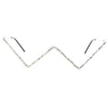 Diamond Steampunk Sunglasses Frames Triangle Eyeglasses Frames For Women Vintage Sunglasses Frames For Men Eyewear Decoration - Vimost Shop
