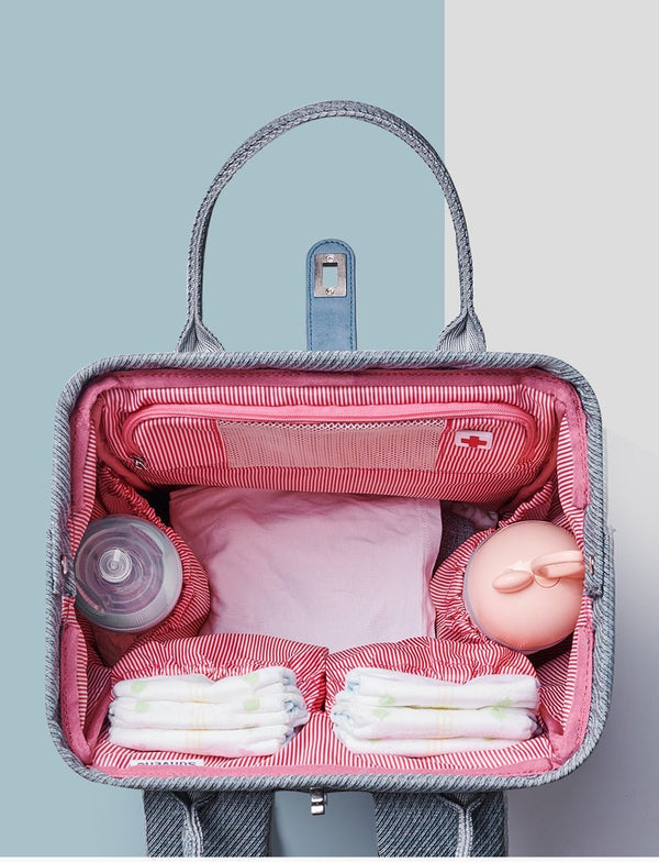 Diaper Bag Backpack Large Capacity Waterproof Nappy Bag Kits Mummy Maternity Travel Backpack Nursing Handbag - Vimost Shop