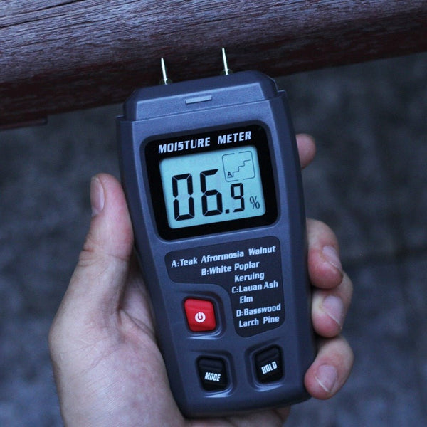 Digital Wood Moisture Meter EMT01 Professional 0~99.9% Timber Hygrometer Portable Tool LCD Display Timber Damp Detector - Vimost Shop