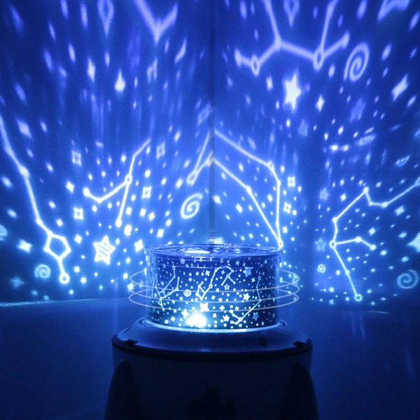 Dimmable Planet Magic Projector Light Bedroom Decor Star Universe Night Light LED Colorful Rocket Rotary Flashing Projector Gift - Vimost Shop