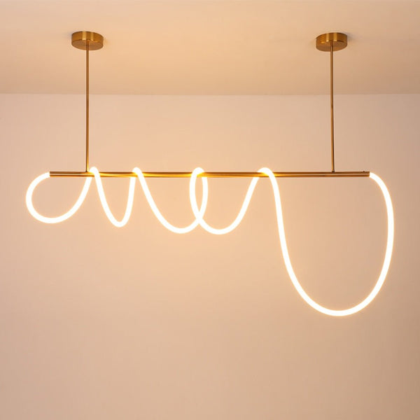 DIY 360 Degree Luminous LED Pendant Lights Modern Living Room Restaurant Lamps LED tube Indoor Decorative Hanging lamp Lighting - Vimost Shop