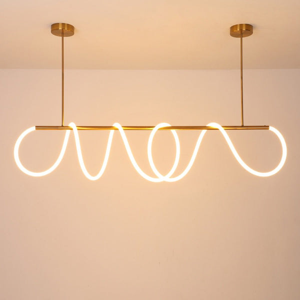DIY 360 Degree Luminous LED Pendant Lights Modern Living Room Restaurant Lamps LED tube Indoor Decorative Hanging lamp Lighting - Vimost Shop