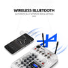 DJ Console Mixer Soundcard with 2channel UHF wireless microphone for Home PC Studio Recording DJ Network Live Karaoke - Vimost Shop