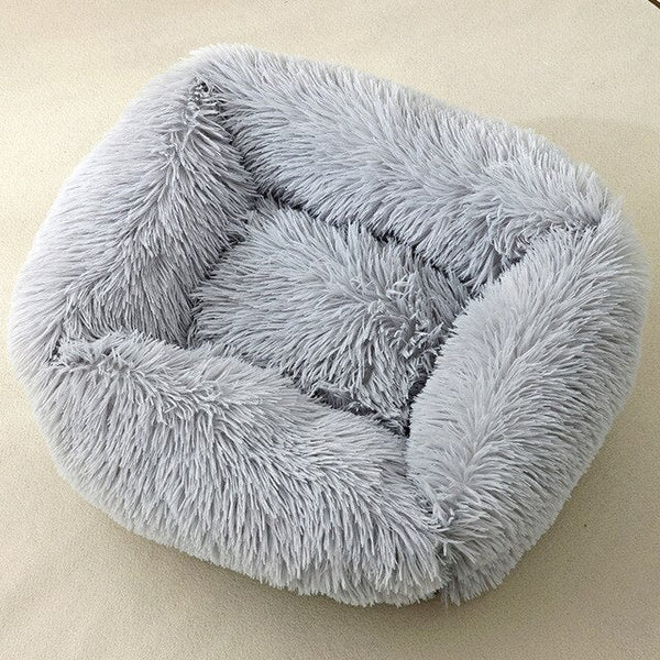 Dog Bed Sofa Long Plush Square Kennel Winter Warm Puppy Mat Cat Nest Soft House Non-slip Basket Cushion for Dogs Pet Supplies - Vimost Shop