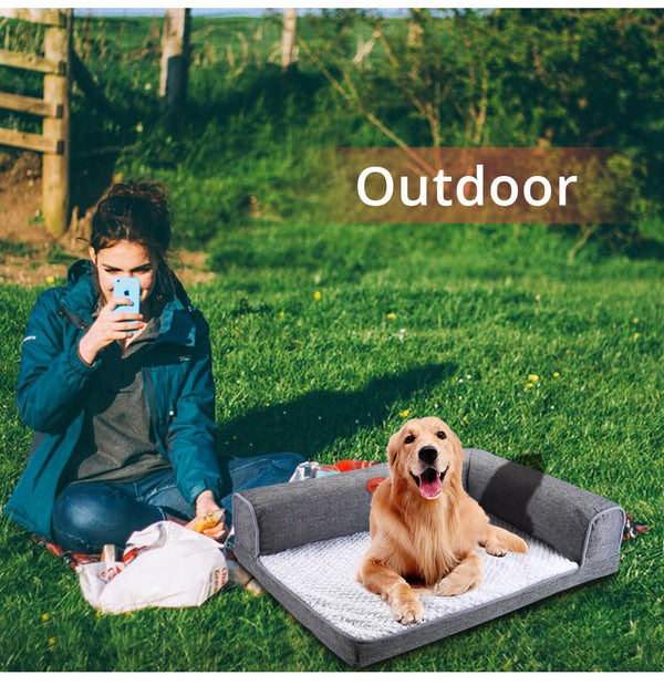 Dog Bed Soft Waterproof Cushion Sofa Cat House Warm Bed Puppy L Type Puppy Sleeping Hondenmand Mat Dog Supplies - Vimost Shop