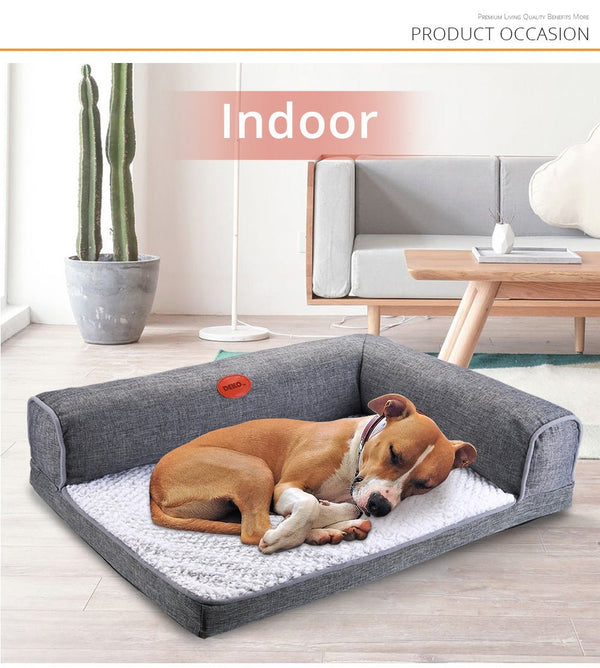 Dog Bed Soft Waterproof Cushion Sofa Cat House Warm Bed Puppy L Type Puppy Sleeping Hondenmand Mat Dog Supplies - Vimost Shop