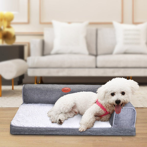 Dog Bed Soft Waterproof Cushion Sofa Cat House Warm Bed Puppy L Type Puppy Sleeping Hondenmand Mat Dog Supplies - Vimost Shop