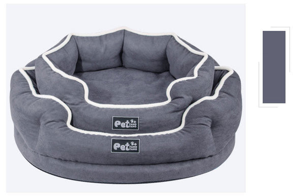 Dog bed Winter Memory-Foam Waterproof Dog House For Puppy large Removable Cover Pet Bed Soft Warm Dogs Lounge Sofa kennel - Vimost Shop