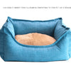 Dog Bed Winter Warm Pet Kennel Anti-Bite Square Puppy Sleeping Bed with Mat Soft Comfortable Pet Cushion For Small Medium Dogs - Vimost Shop